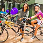 Rebeca Romero apoio o Inclua na Bike